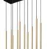 Lampa wisząca LASER czarny/złoty 10xG9 * Nowodvorski