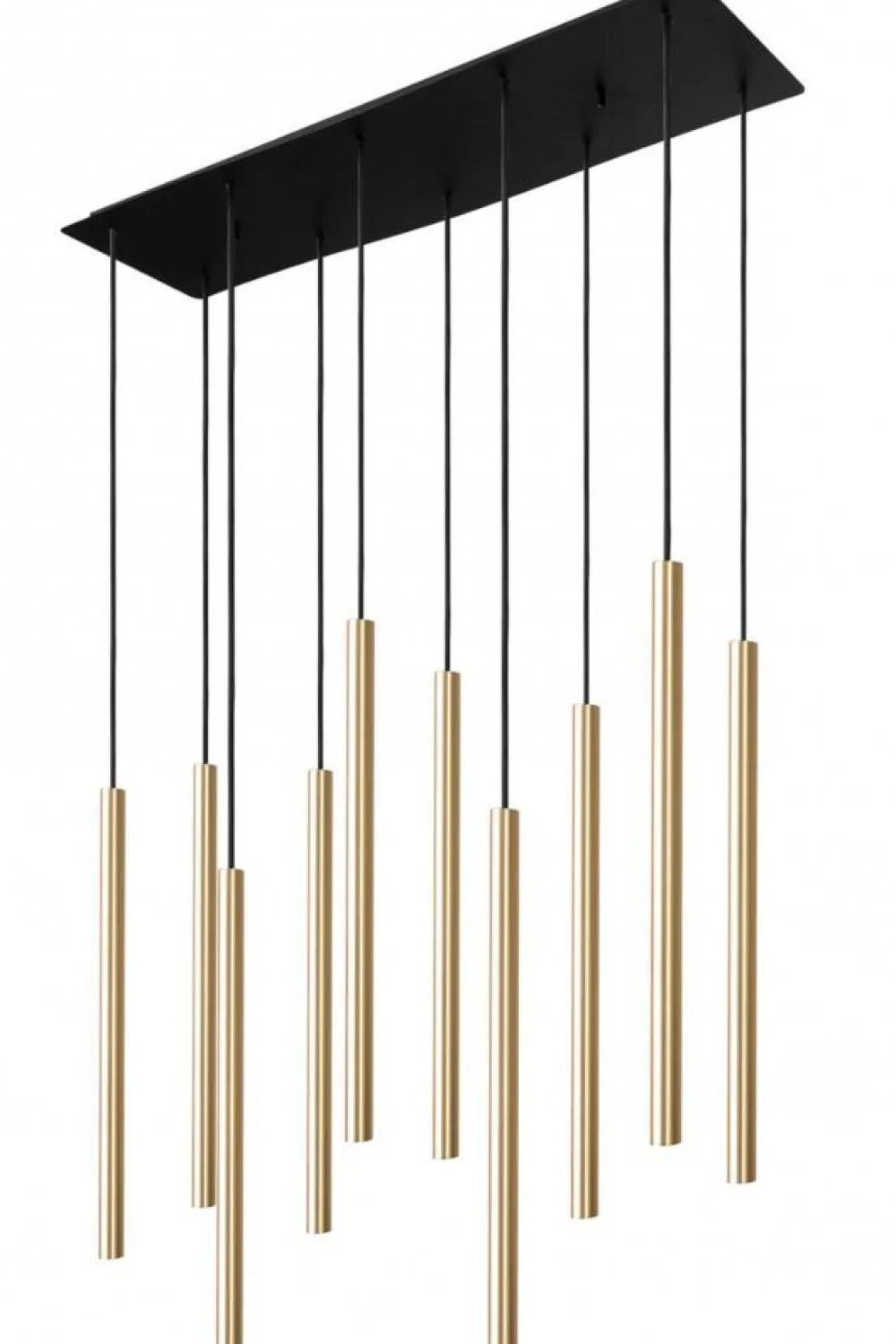 Lampa wisząca LASER czarny/złoty 10xG9 * Nowodvorski