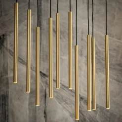 Lampa wisząca LASER czarny/złoty 10xG9 * Nowodvorski