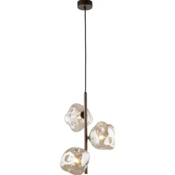 Lampa wisząca LAVA brązowa 3xG9 * TK Lighting New