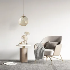 Lampa wisząca LAVA L sabia beżowa 1xE27 * TK Lighting Hot