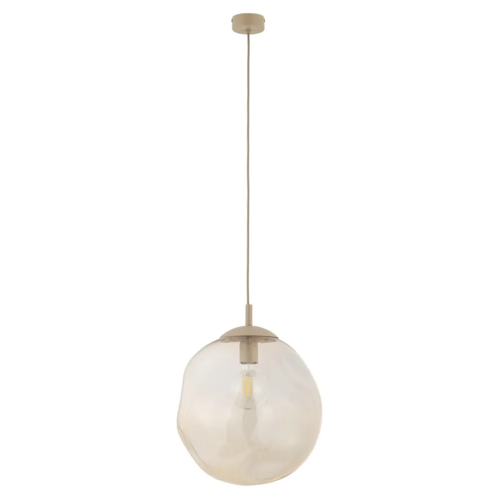 Lampa wisząca LAVA L sabia beżowa 1xE27 * TK Lighting Hot