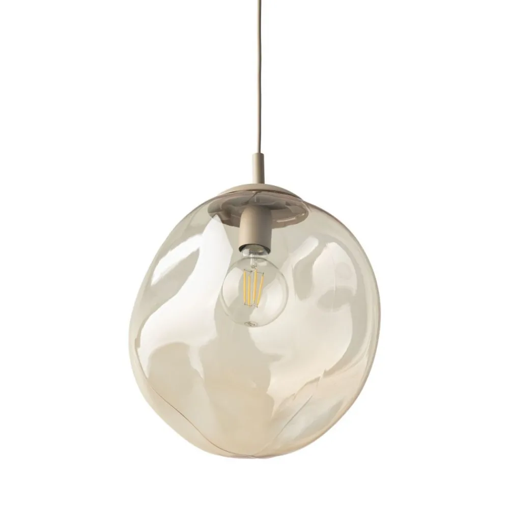 Lampa wisząca LAVA L sabia beżowa 1xE27 * TK Lighting Hot