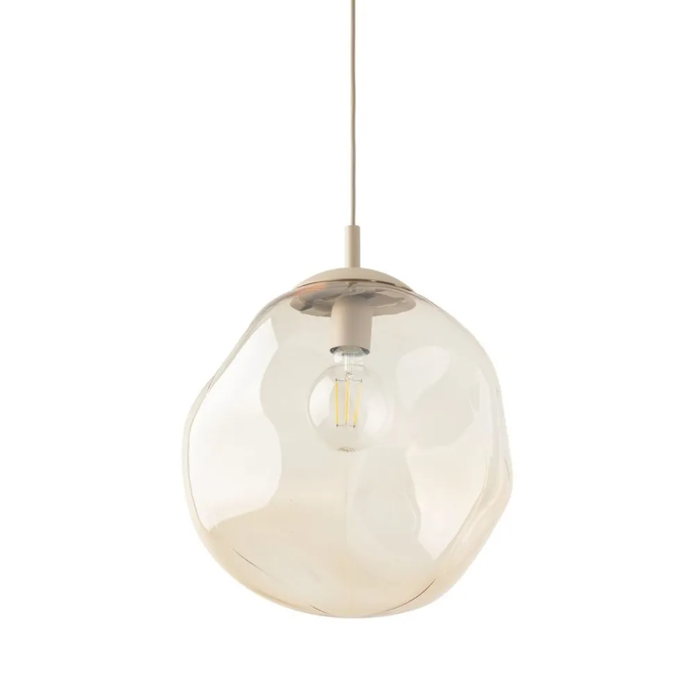 Lampa wisząca LAVA L sabia beżowa 1xE27 * TK Lighting Hot