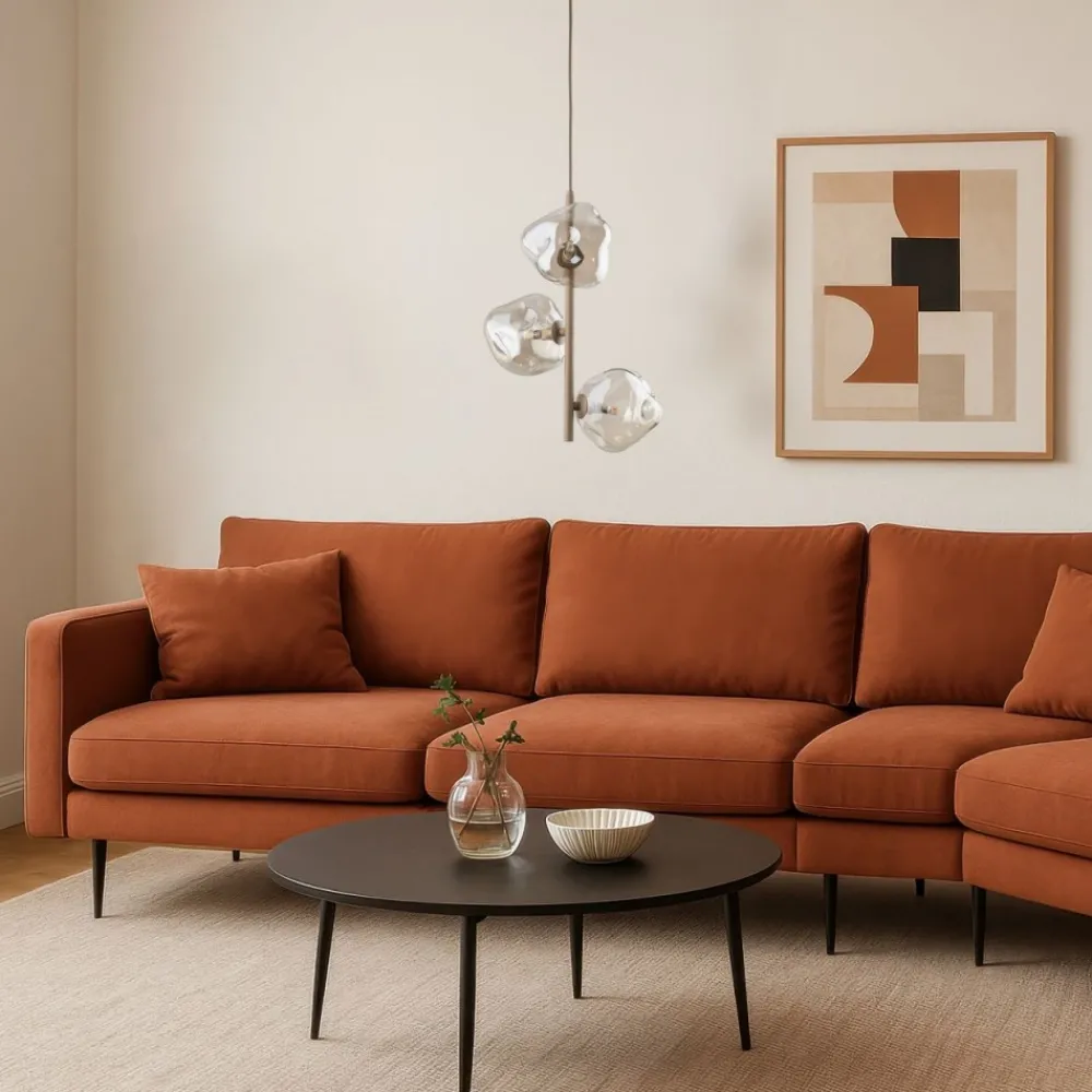 Lampa wisząca LAVA sabia beżowa 3xG9 * TK Lighting Online