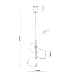 Lampa wisząca LAVA sabia beżowa 3xG9 * TK Lighting Online