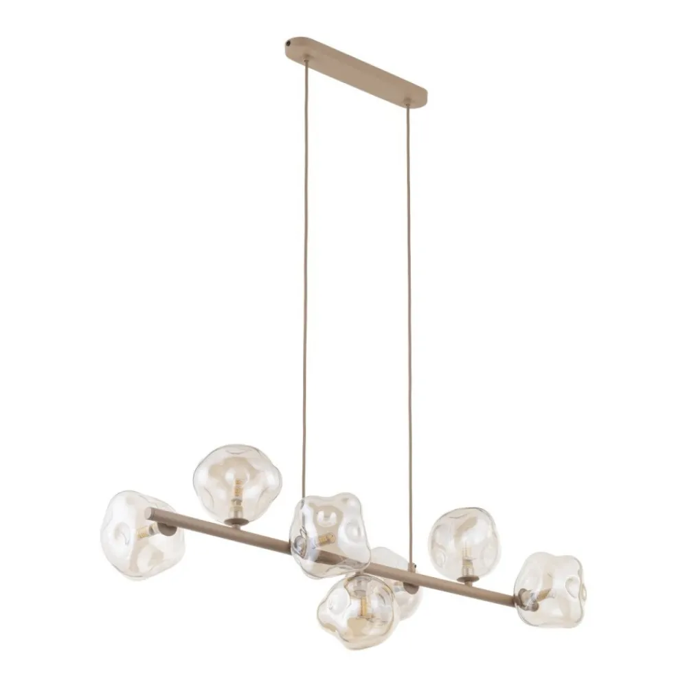Lampa wisząca LAVA sabia beżowa 7xG9 * TK Lighting Hot