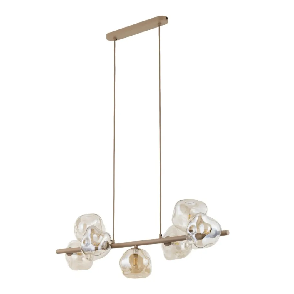 Lampa wisząca LAVA sabia beżowa 7xG9 * TK Lighting Hot