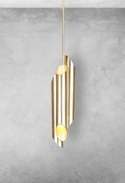 Lampa Wisząca LIBRA Złoty Tuby 6xE14 12cm * Eko-light Clearance