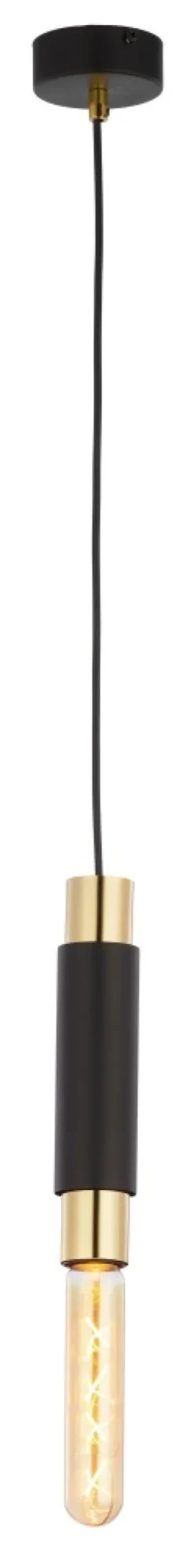 Lampa Wisząca LILE Czarny Złoty 1xE27 * Jupiter Hot