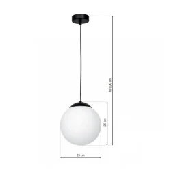 Lampa wisząca LIMA BLACK 1xE27 * Eko-light Clearance