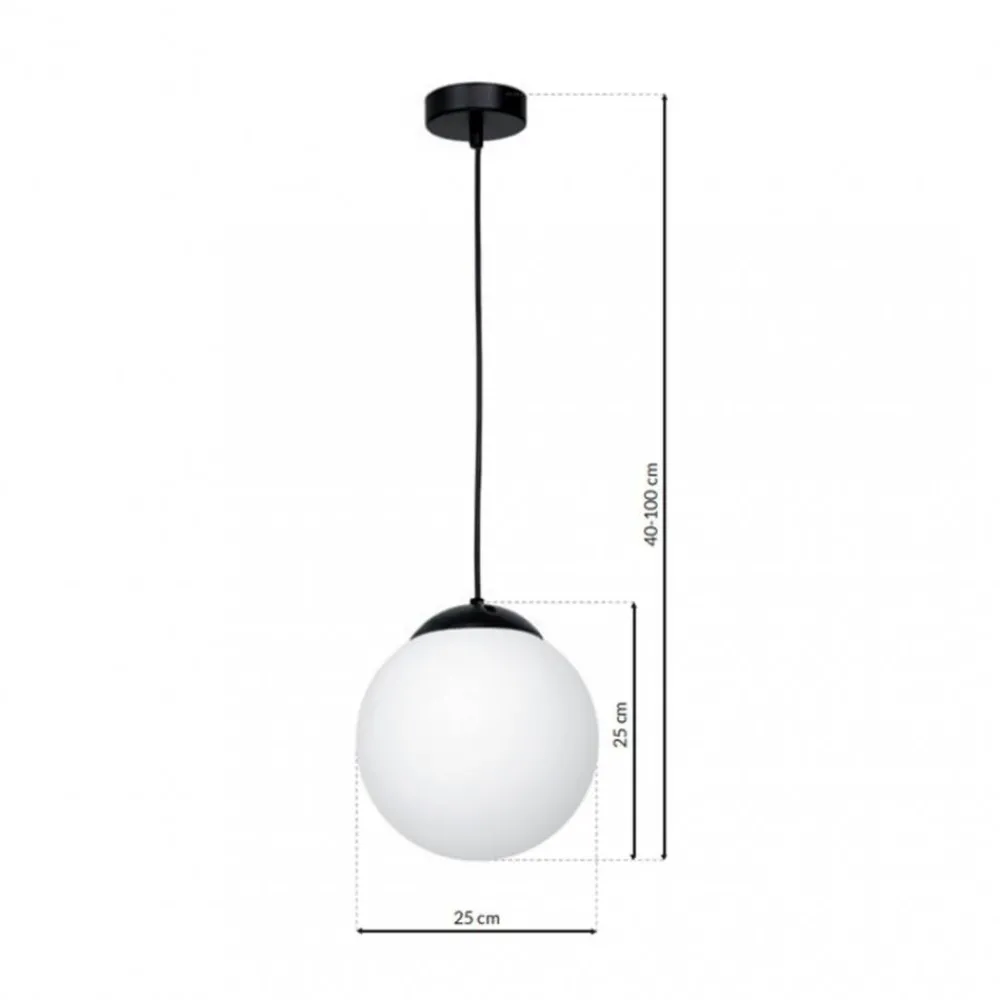 Lampa wisząca LIMA BLACK 1xE27 * Eko-light Clearance