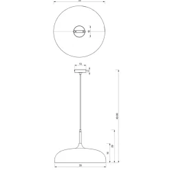Lampa Wisząca LINCOLN Niebieski Złoty Metalowy Klosz 1xE27 35cm * Eko-light