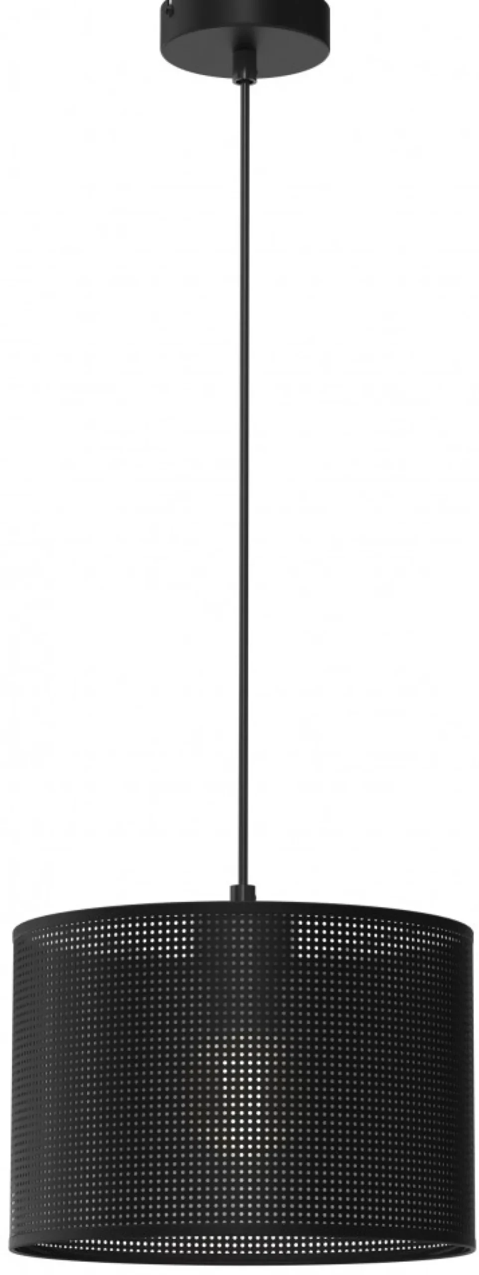 Lampa Wisząca LOFT SHADE Czarny Klosz z Tworzywa 1xE27 25cm * Luminex