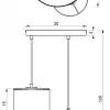 Lampa Wisząca LOFT SHADE Czarny Klosz z Tworzywa 3xE27 Plafon