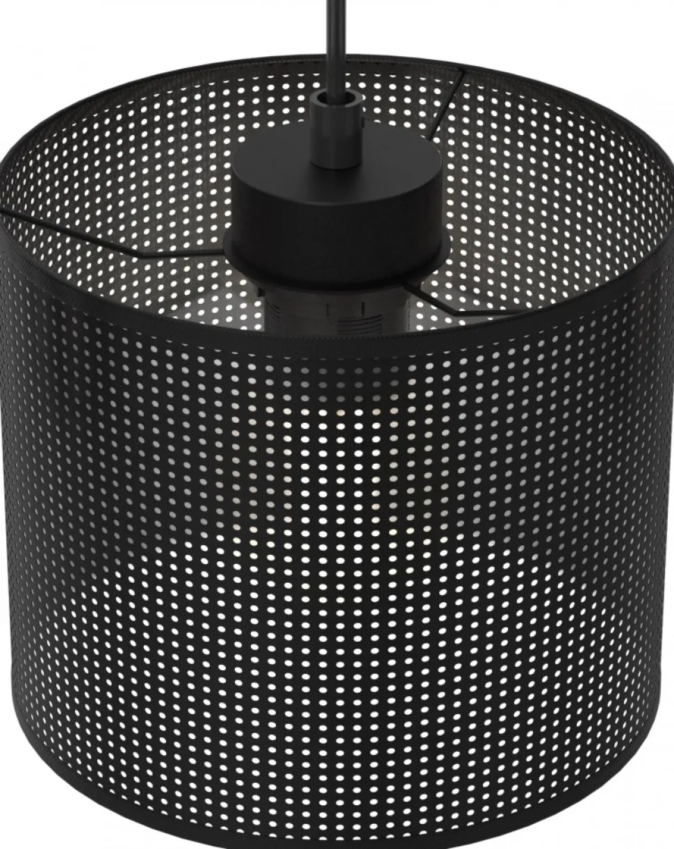 Lampa Wisząca LOFT SHADE Czarny Klosz z Tworzywa 3xE27 Plafon