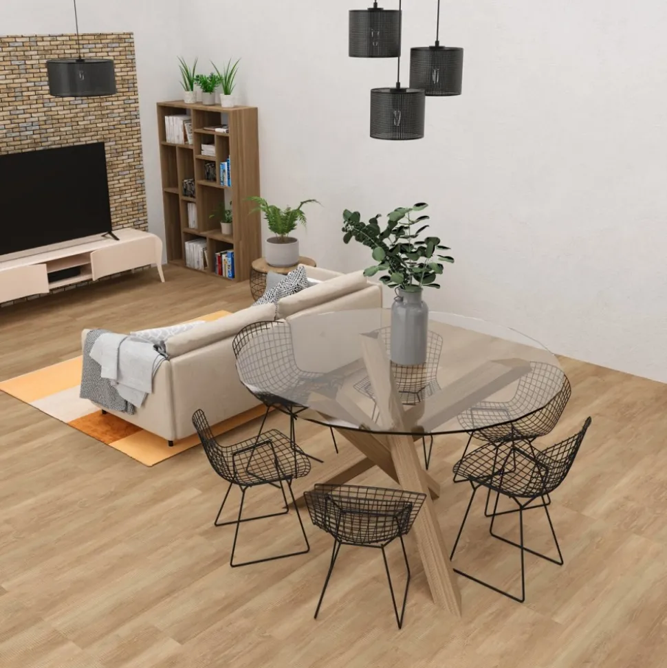 Lampa Wisząca LOFT SHADE Czarny Klosz z Tworzywa 3xE27 Plafon
