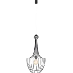 Lampa Wisząca LUKSOR Czarny Metalowy Klosz 1xE27 37cm * Nowodvorski Hot
