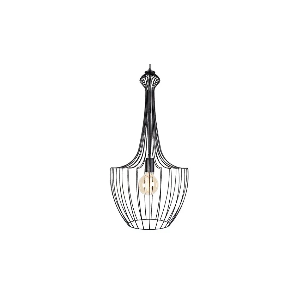 Lampa Wisząca LUKSOR Czarny Metalowy Klosz 1xE27 37cm * Nowodvorski Hot