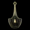 Lampa Wisząca LUKSOR Złoty Metalowy Klosz 1xE27 37cm * Nowodvorski Online