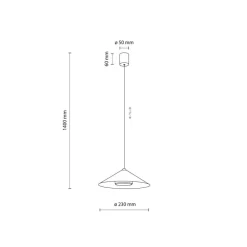 Lampa wisząca LUME S NEW brązowa 1xGX53 * TK Lighting Sale