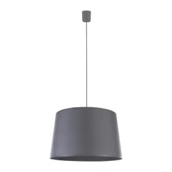Lampa Wisząca MAJA Szary Abażur 1xE27 45cm * TK Lighting