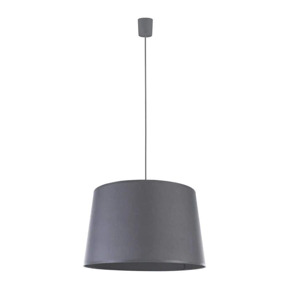 Lampa Wisząca MAJA Szary Abażur 1xE27 45cm * TK Lighting