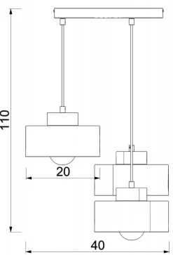 Lampa Wisząca MARTI Biały Srebrny Metalowy Klosz 3xE27 Plafon