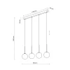 Lampa Wisząca MARTIN Biały Szklane Klosze 4xG9 * TK Lighting Clearance