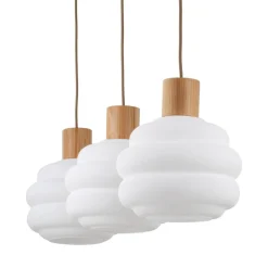Lampa wisząca MELIA sabia beżowa 3xE27 * TK Lighting Online