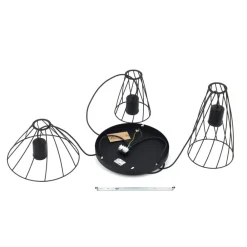Lampa wisząca MODESTO czarna 3xGU10 koło * TK Lighting New