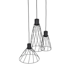 Lampa wisząca MODESTO czarna 3xGU10 koło * TK Lighting New