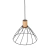 Lampa wisząca MODESTO WOOD czarna sosna 1xGU10 29.5 cm * TK Lighting Hot
