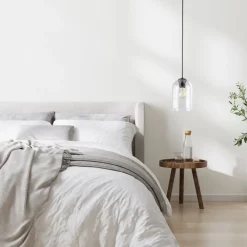 Lampa wisząca MOLLY czarna klosz transparentny 1xE27 * TK Lighting Discount