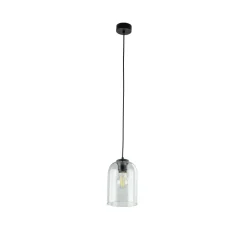 Lampa wisząca MOLLY czarna klosz zielony 1xE27 * TK Lighting