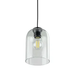 Lampa wisząca MOLLY czarna klosz zielony 1xE27 * TK Lighting