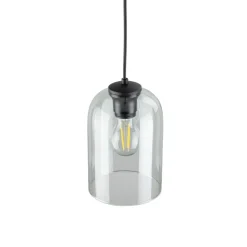Lampa wisząca MOLLY czarna klosz zielony 1xE27 * TK Lighting