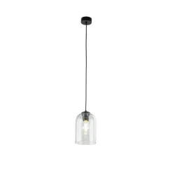 Lampa wisząca MOLLY czarna klosz zielony 1xE27 * TK Lighting