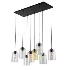 Lampa wisząca MOLLY czarna 8xE27 * TK Lighting Discount