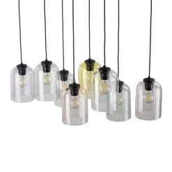 Lampa wisząca MOLLY czarna 8xE27 * TK Lighting Discount