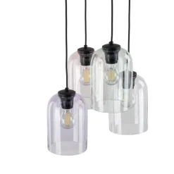 Lampa wisząca MOLLY czarna 4xE27 * TK Lighting Outlet