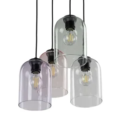 Lampa wisząca MOLLY czarna 4xE27 * TK Lighting Outlet