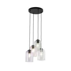 Lampa wisząca MOLLY czarna 4xE27 * TK Lighting Outlet