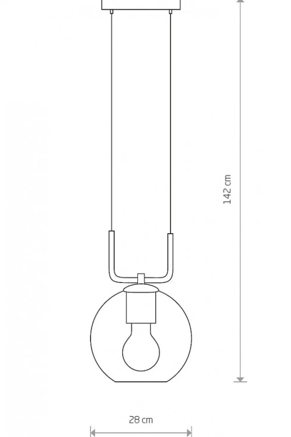 Lampa Wisząca MONACO Czarny Szklany Klosz 1xE27 * Nowodvorski Hot