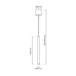 Lampa Wisząca MONZA Czarny Złoty 1xG9 * Eko-light Best