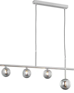 Lampa Wisząca NEPTUN Srebrny Szklane Klosze 3xG9 * Jupiter Outlet