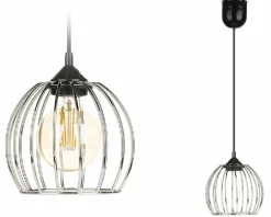 Lampa wisząca New York Bubble 16 srebrna * HowHomely Outlet