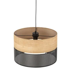 Lampa Wisząca NICOL Czarny Boho Abażur 1xE27 38cm * TK Lighting Online