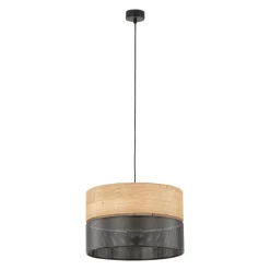 Lampa Wisząca NICOL Czarny Boho Abażur 1xE27 38cm * TK Lighting Online