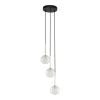 Lampa Wisząca NILOS Czarny Złoty Szklane Klosze 3xG9 * TK Lighting Hot